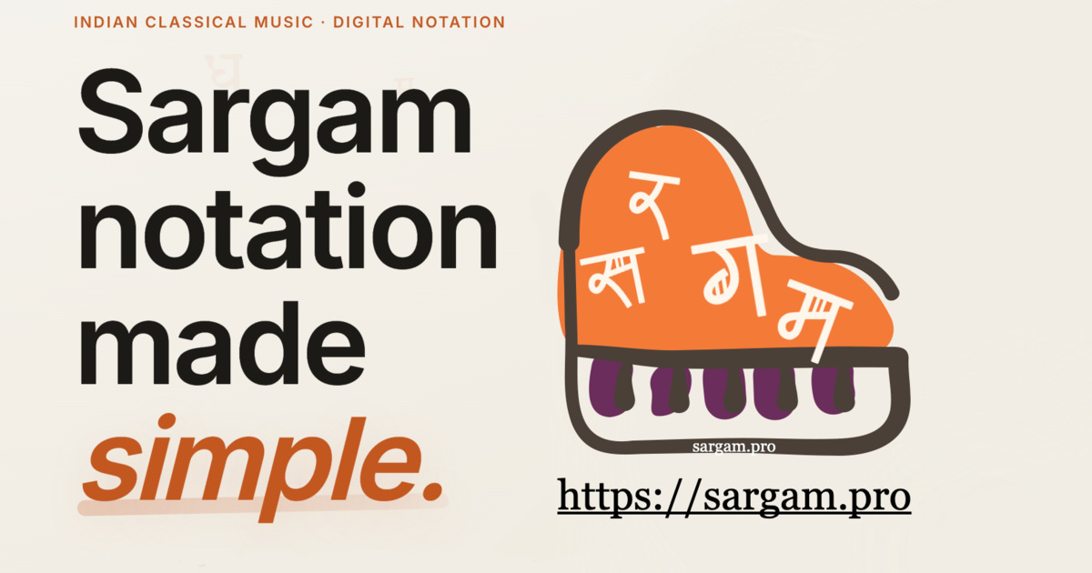 Sargam - Online Sargam Notation Writer
